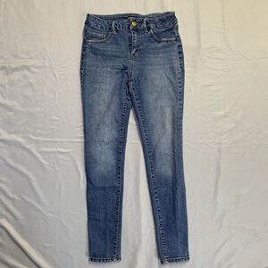 D. Jeans Women's Boyfriend Jeans Slim Fit/ Slim Leg Size 4 Blue Denim Stretchy